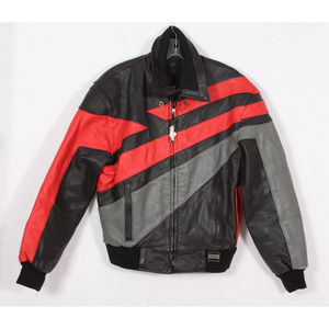 Vintage Chill Factor by Fieldsheer Men's Leather Winter Snow Wear Jacket Size S
